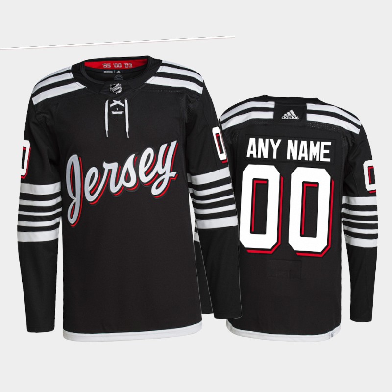 Men's New Jersey Devils Active Player Custom 2021/22 Black Stitched Jersey